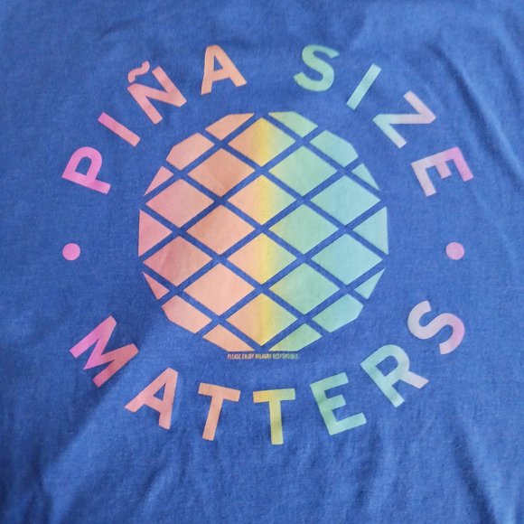 T Shirt Pina Size Matters Milagro Tequila Promo Adult Size XL Extra Large - Picture 1 of 5